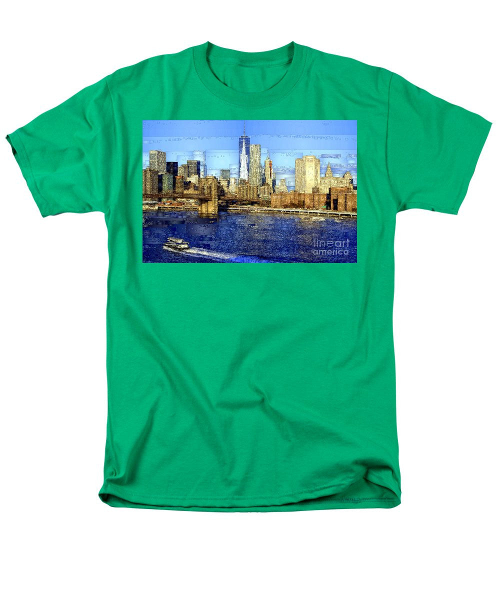 T-shirt pour homme (coupe standard) - Freedom Tower à New York