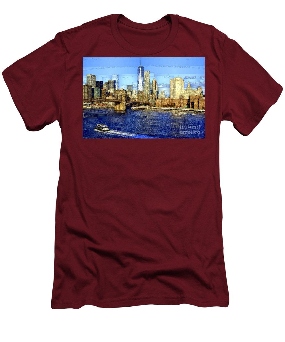 Men's T-Shirt (Slim Fit) - Freedom Tower In New York City