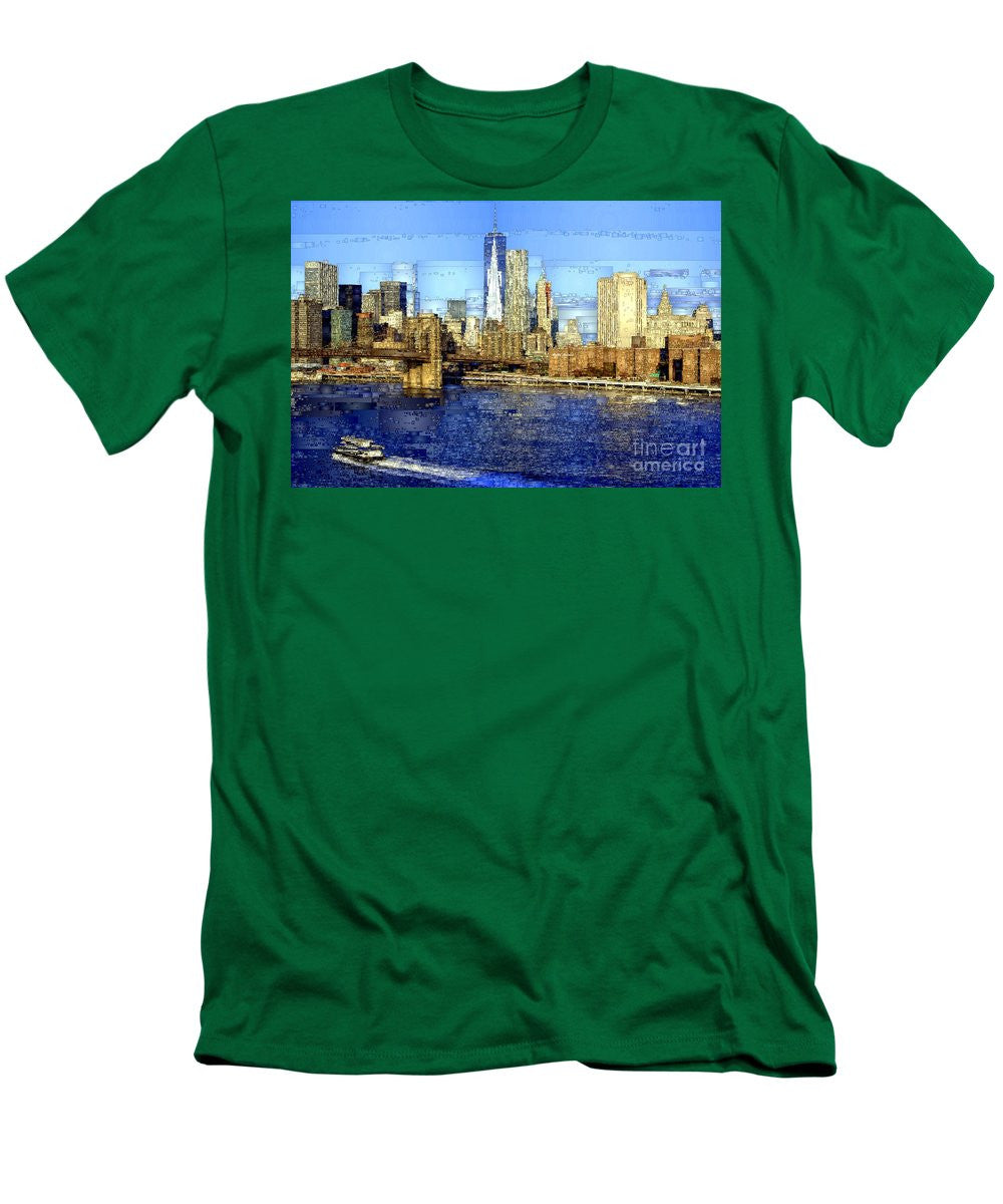 Men's T-Shirt (Slim Fit) - Freedom Tower In New York City