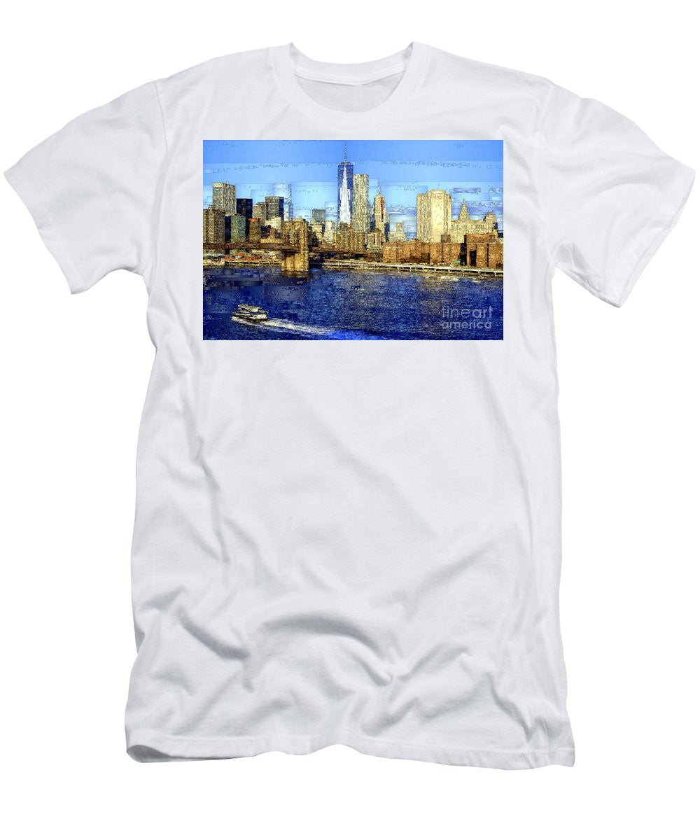 Men's T-Shirt (Slim Fit) - Freedom Tower In New York City