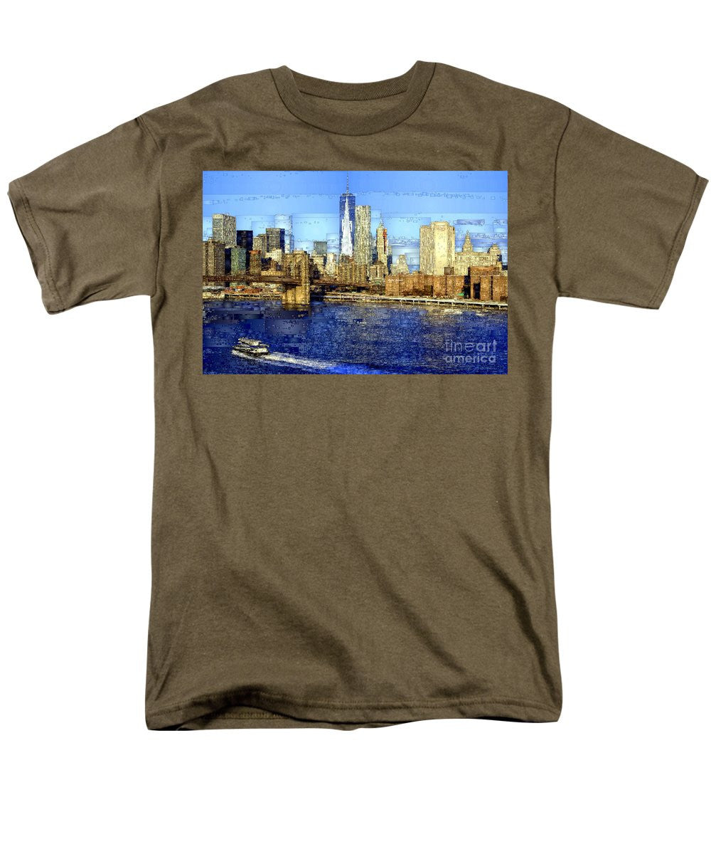 T-shirt pour homme (coupe standard) - Freedom Tower à New York