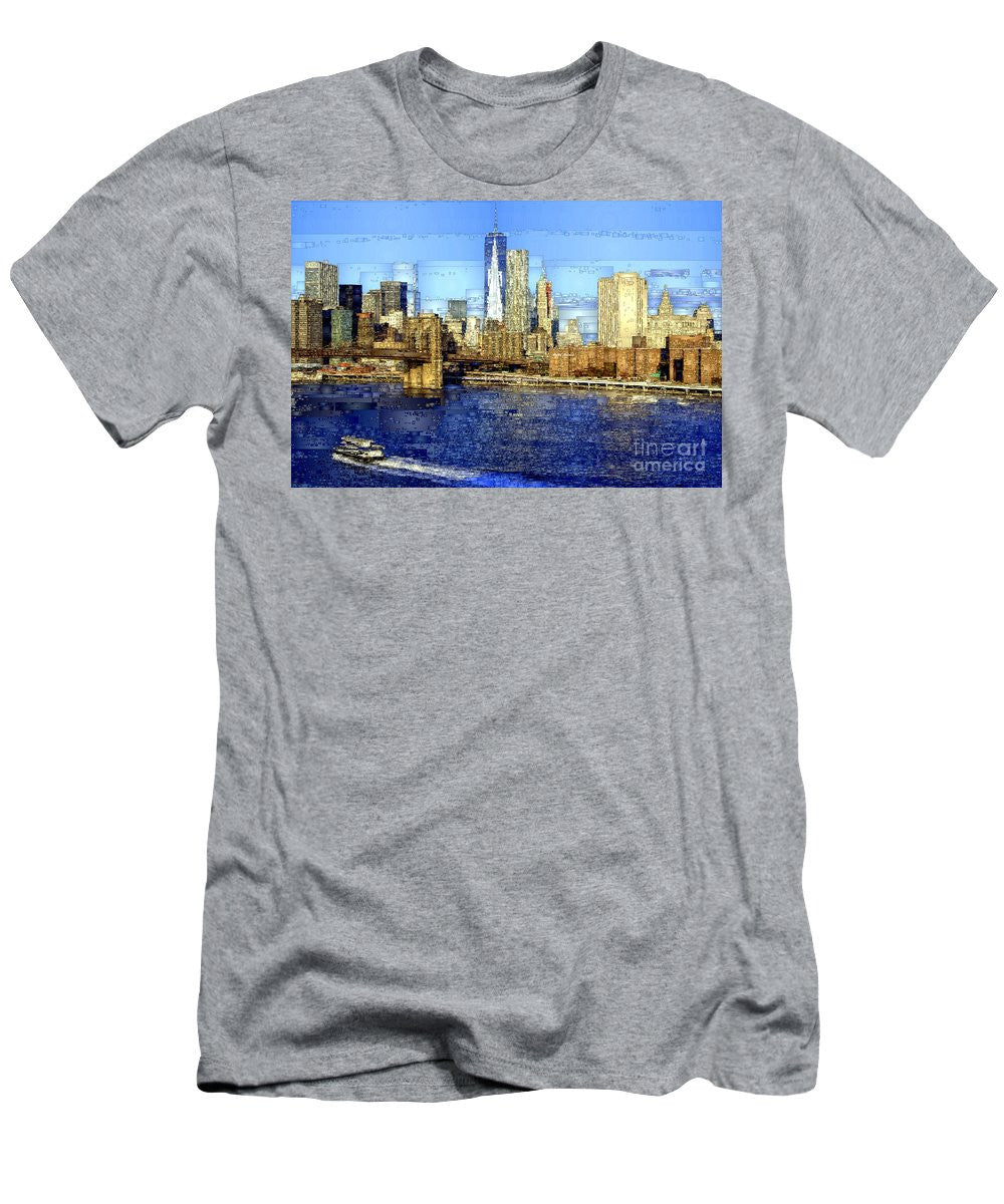 Men's T-Shirt (Slim Fit) - Freedom Tower In New York City