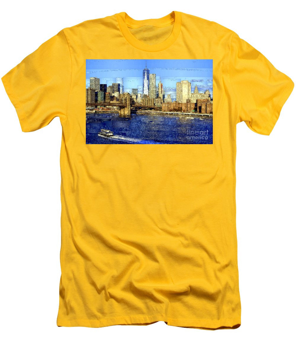 Men's T-Shirt (Slim Fit) - Freedom Tower In New York City