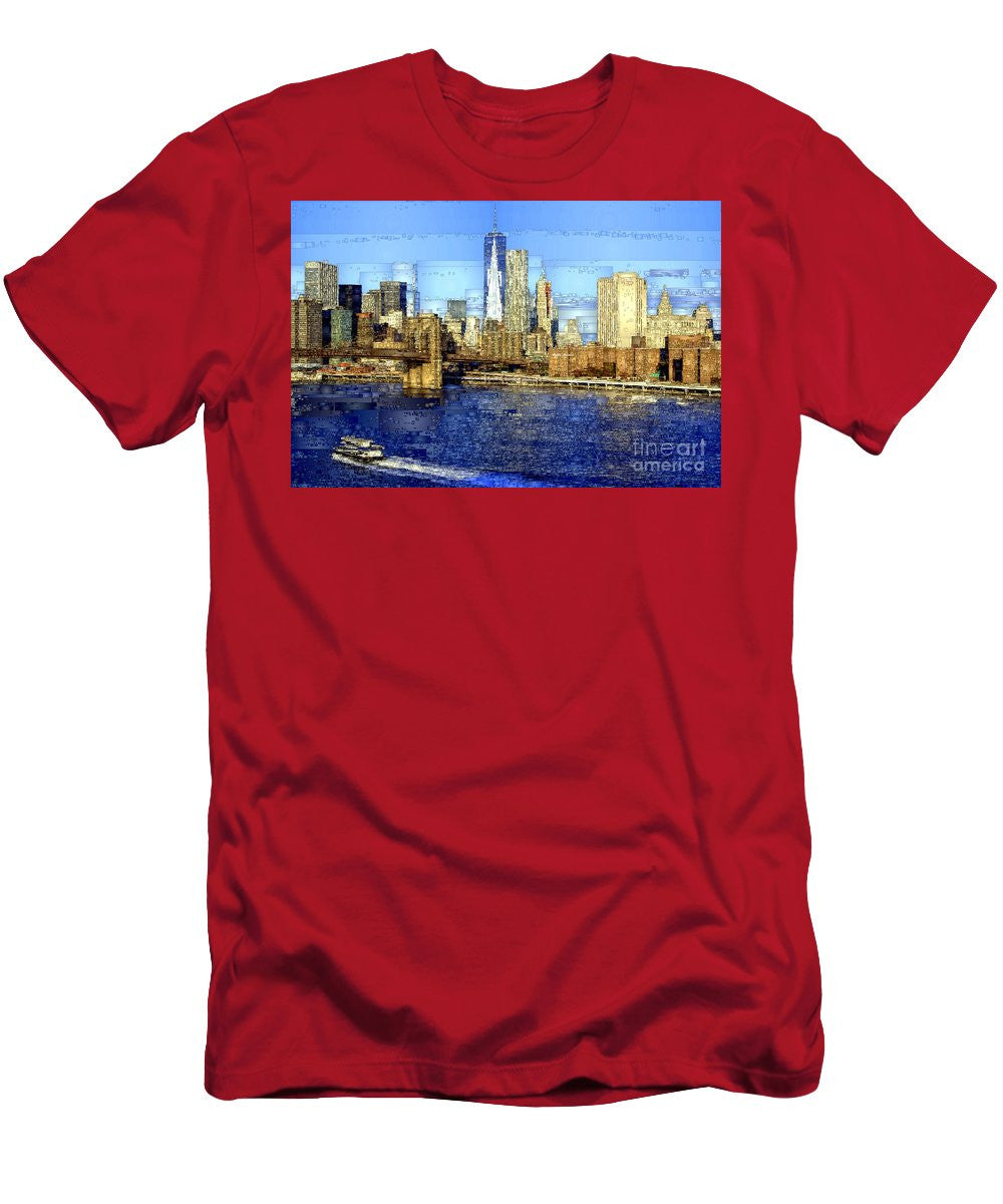 Men's T-Shirt (Slim Fit) - Freedom Tower In New York City