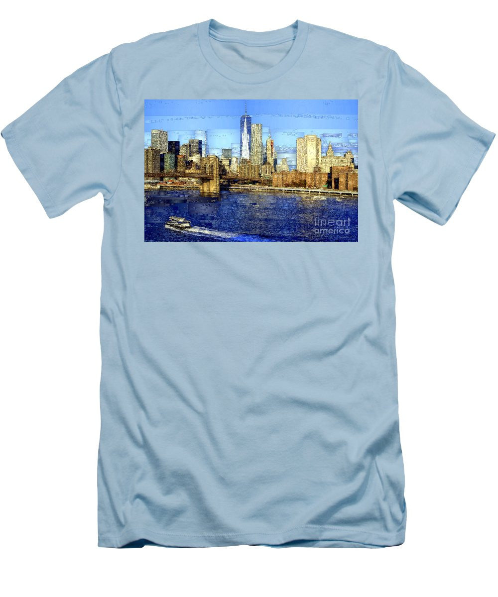 Men's T-Shirt (Slim Fit) - Freedom Tower In New York City