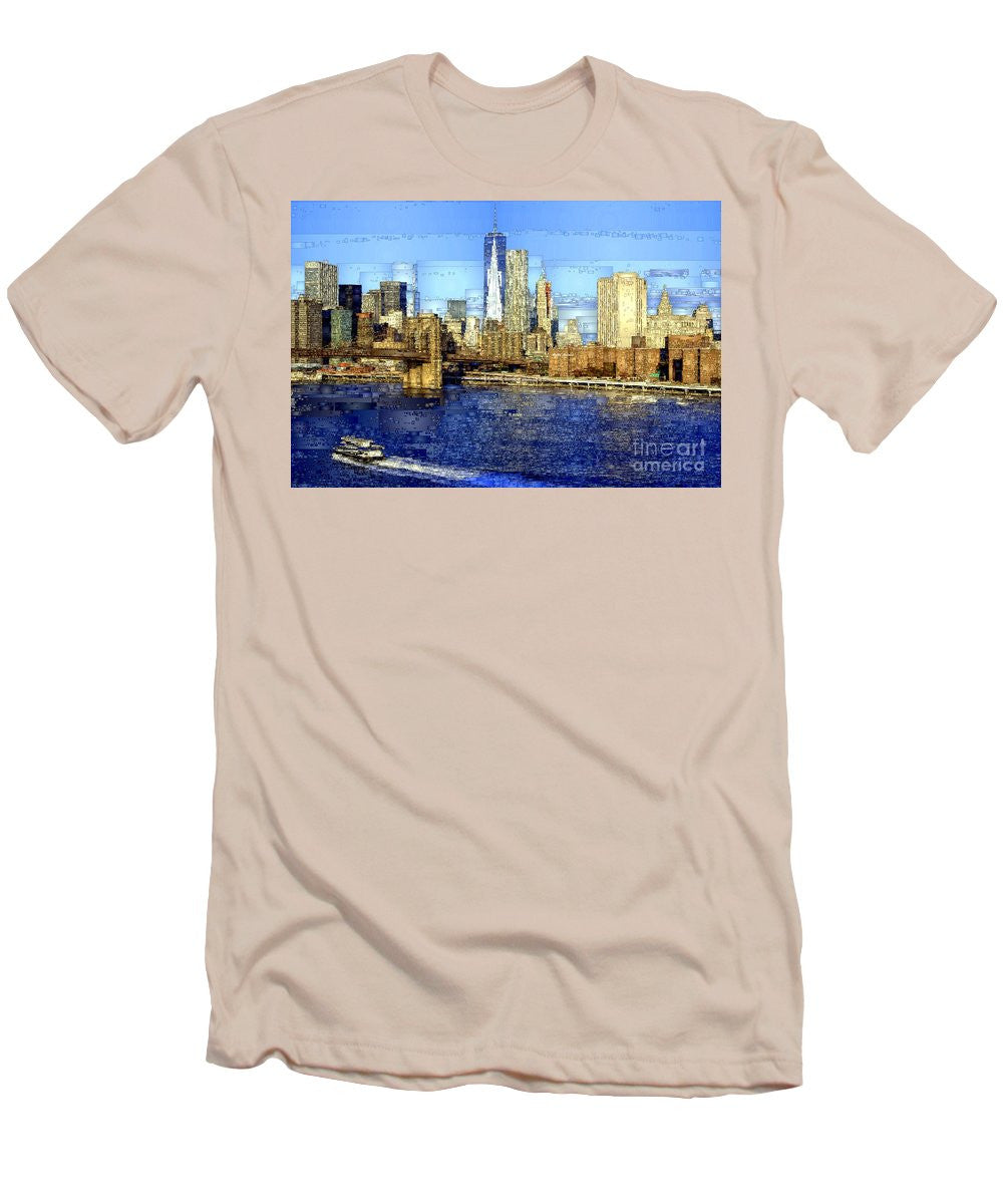 Men's T-Shirt (Slim Fit) - Freedom Tower In New York City