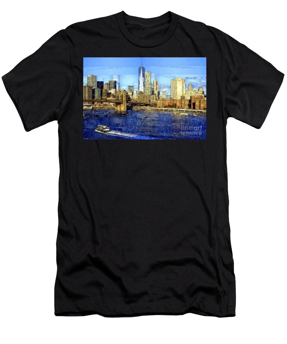 Men's T-Shirt (Slim Fit) - Freedom Tower In New York City