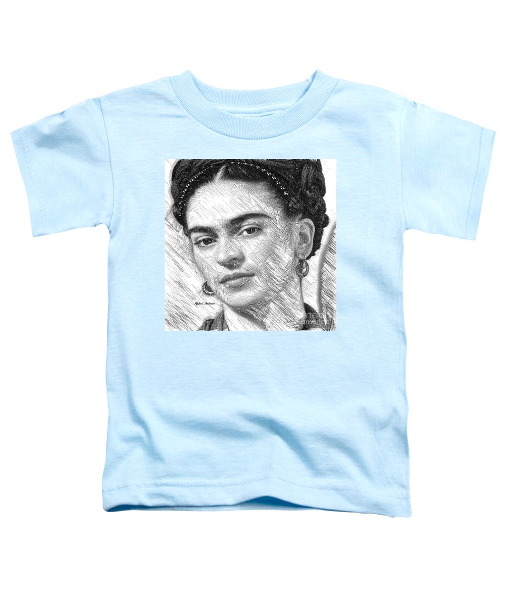 Frida Drawing In Black And White - Toddler T-Shirt
