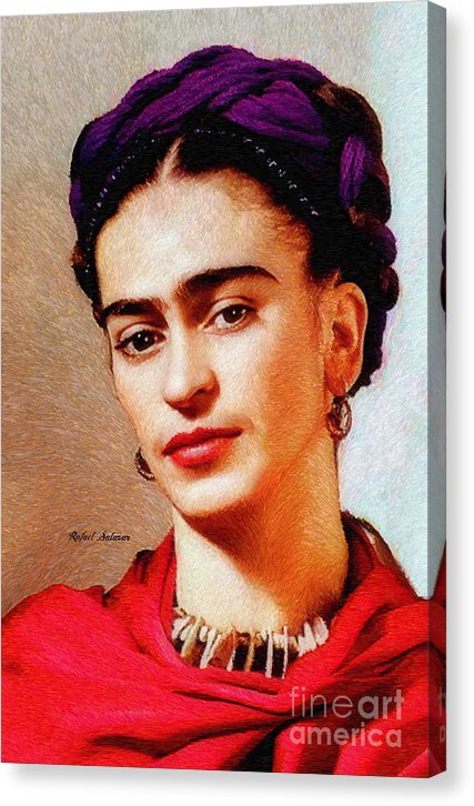 Frida In Red - Canvas Print