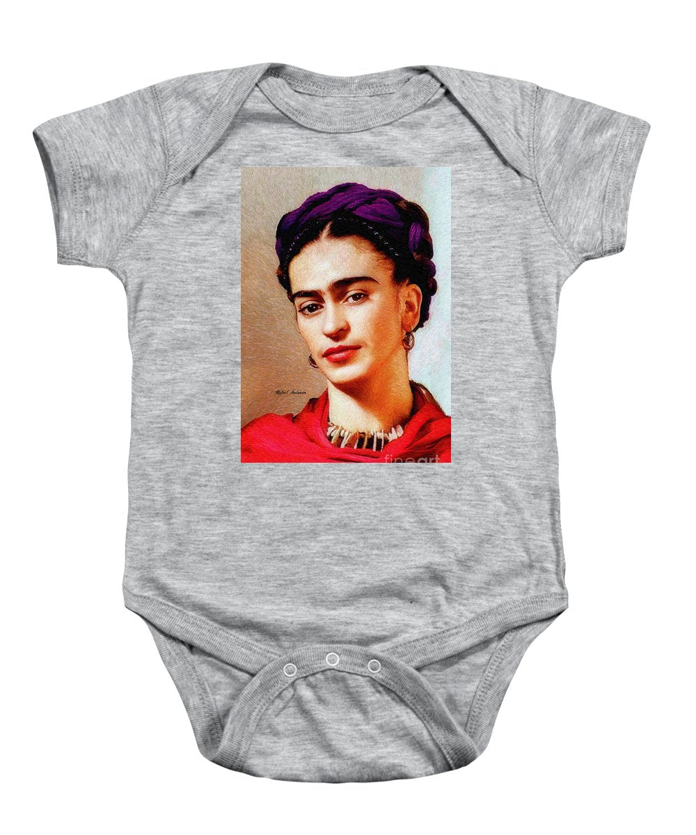 Frida In Red - Baby Onesie