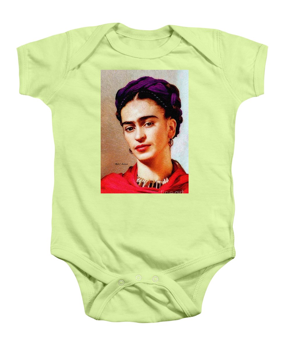 Frida In Red - Baby Onesie