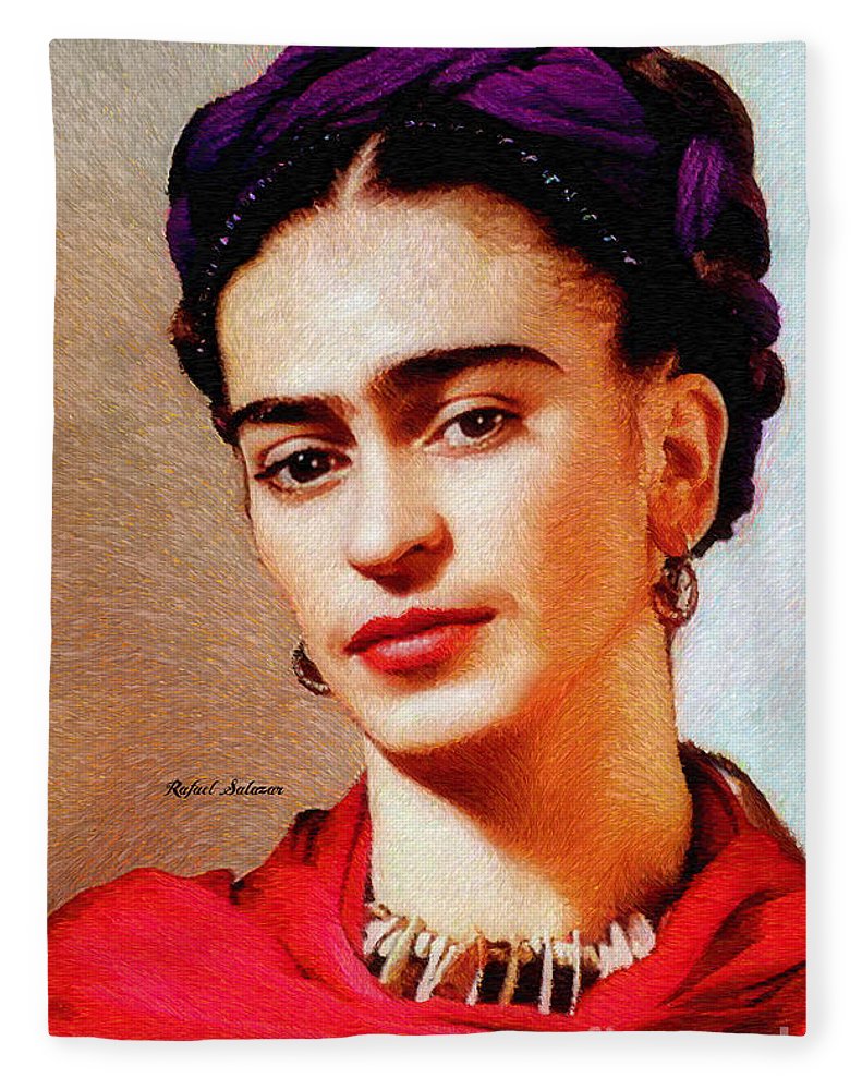 Frida In Red - Blanket