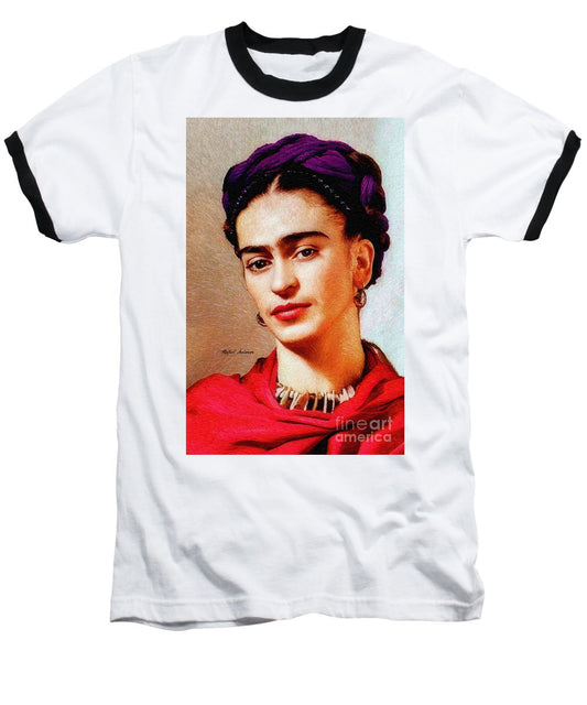 Frida In Red - Baseball T-Shirt