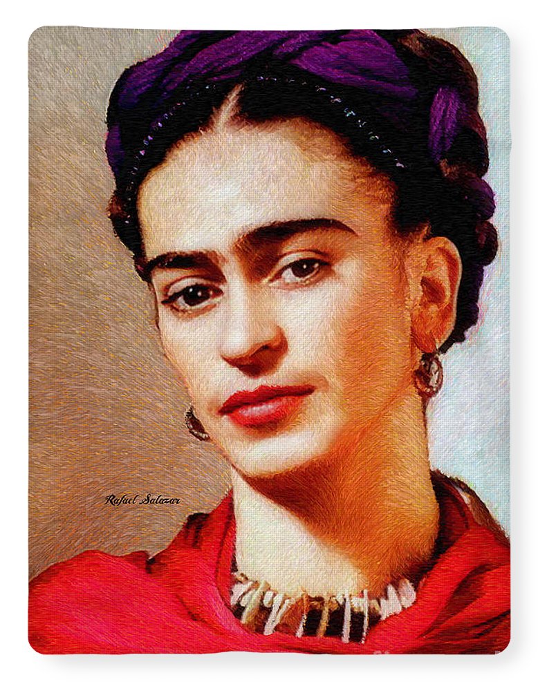 Frida In Red - Blanket