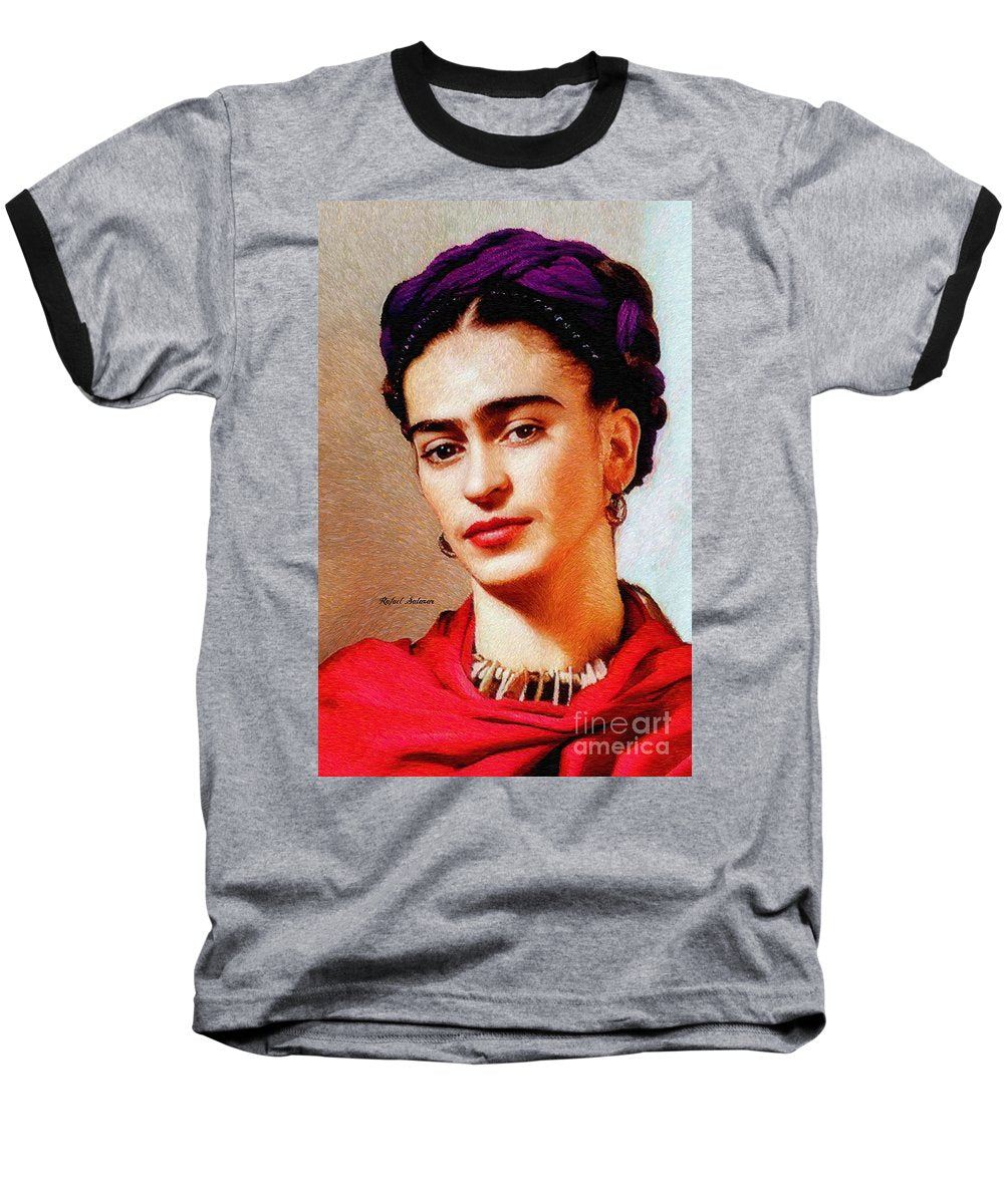 Frida en rouge - T-shirt de baseball