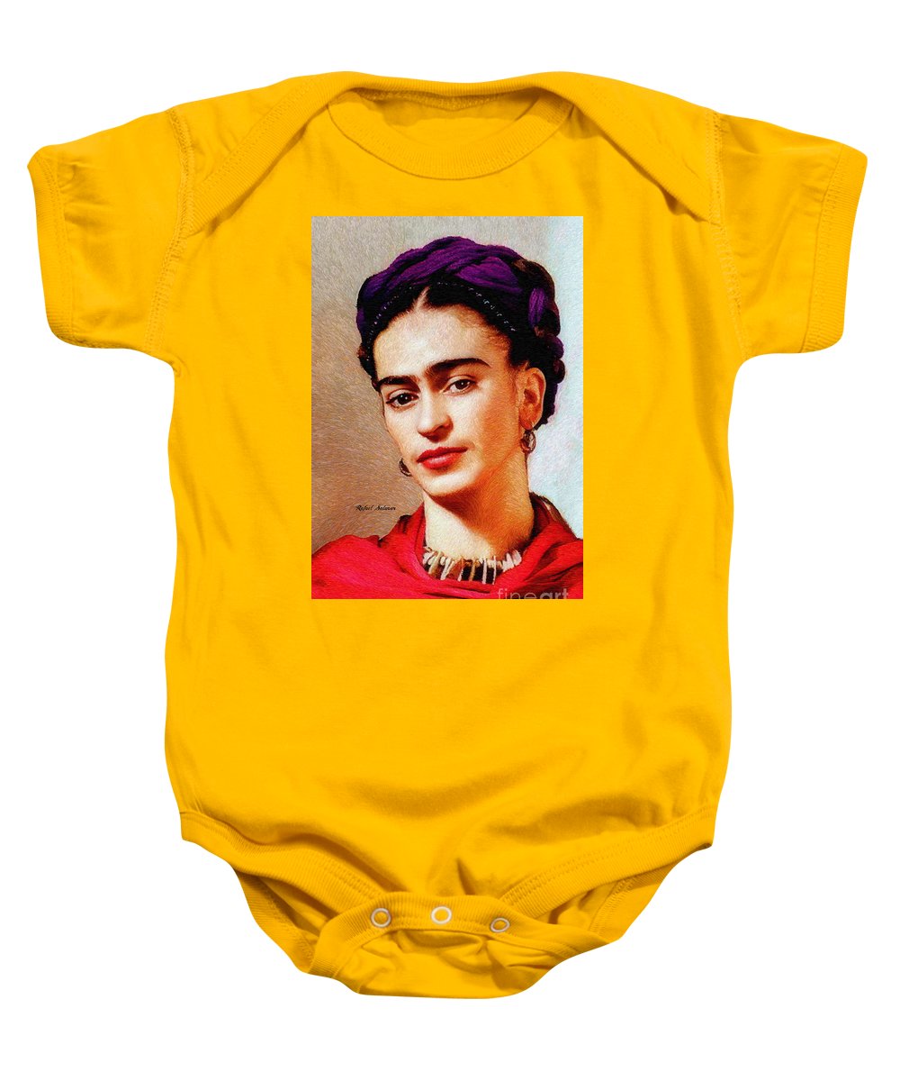 Frida In Red - Baby Onesie