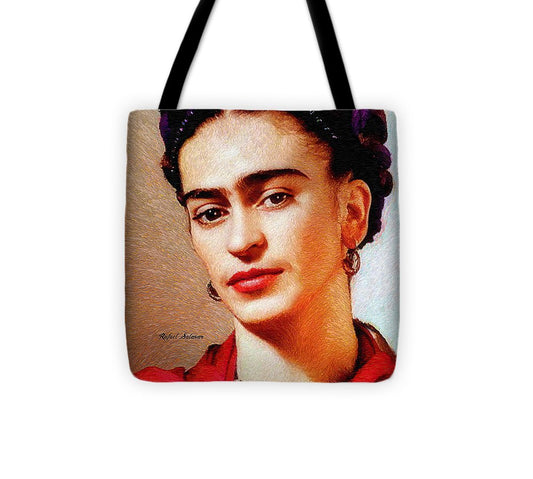 Frida In Red - Tote Bag