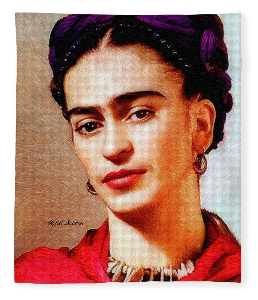 Frida In Red - Blanket