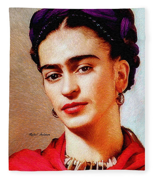 Frida In Red - Blanket