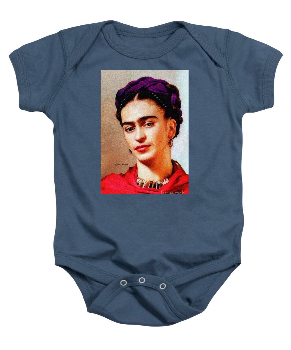 Frida In Red - Baby Onesie