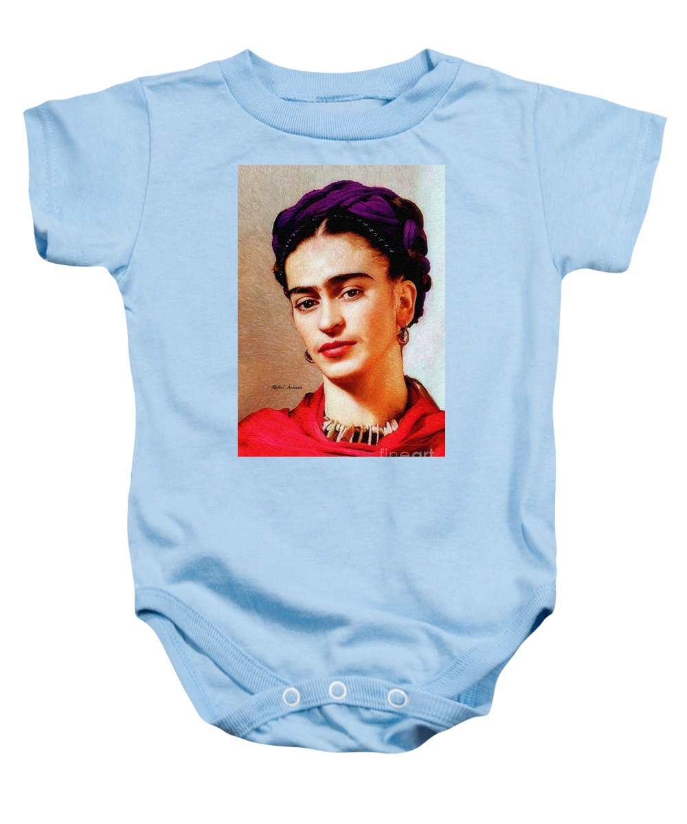 Frida In Red - Baby Onesie