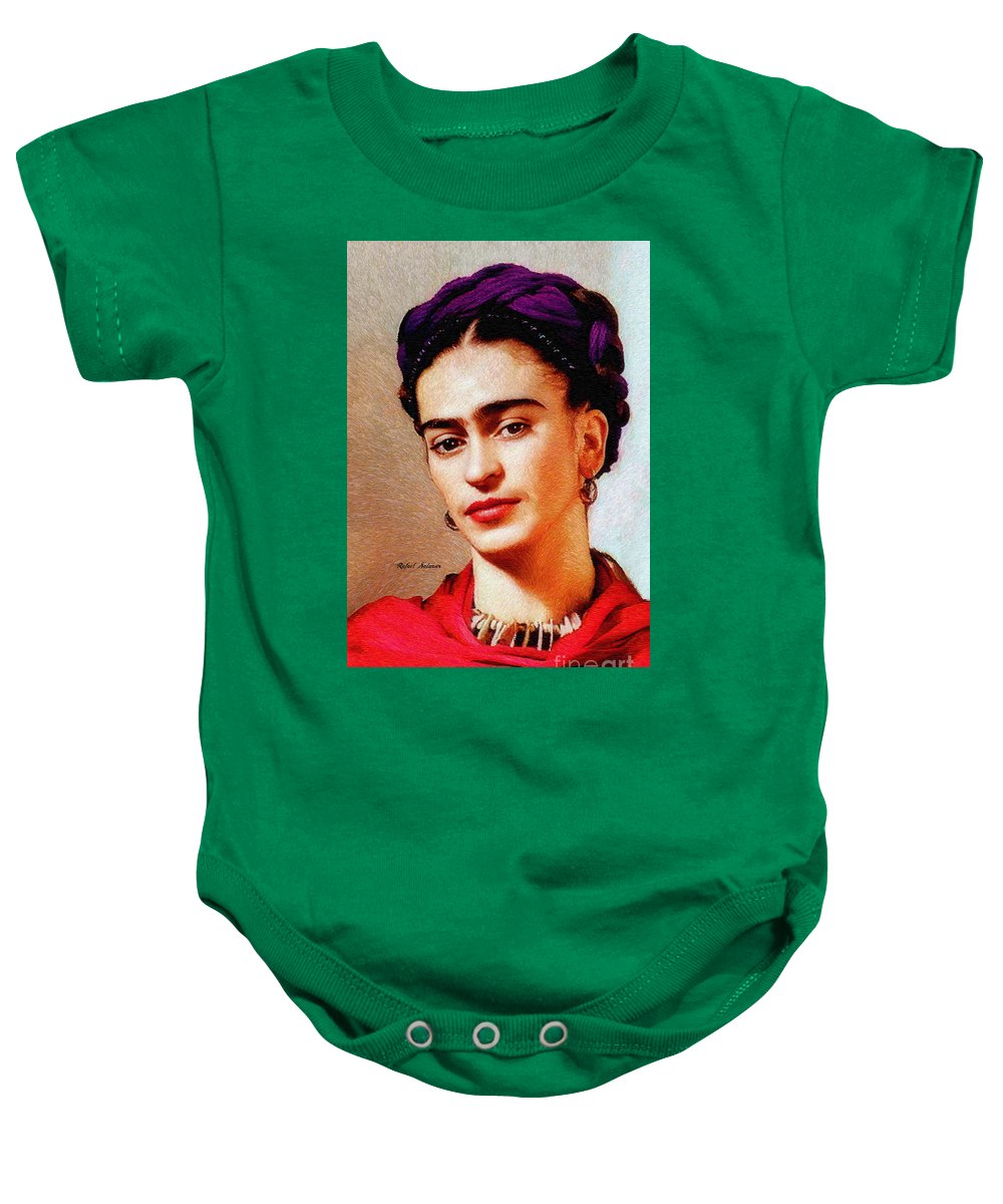 Frida In Red - Baby Onesie