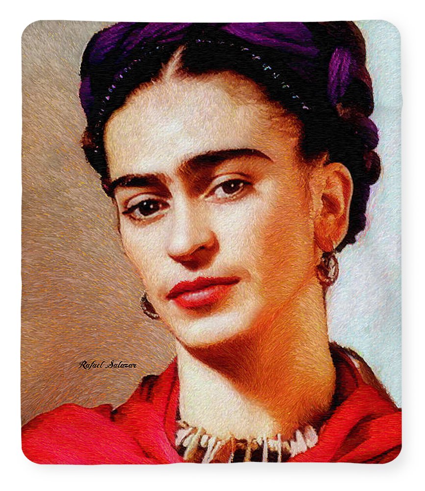 Frida In Red - Blanket