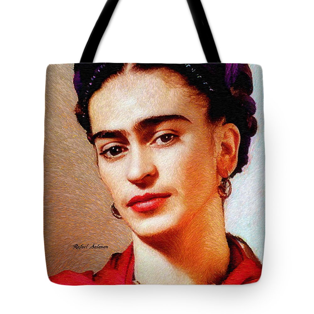 Frida In Red - Tote Bag