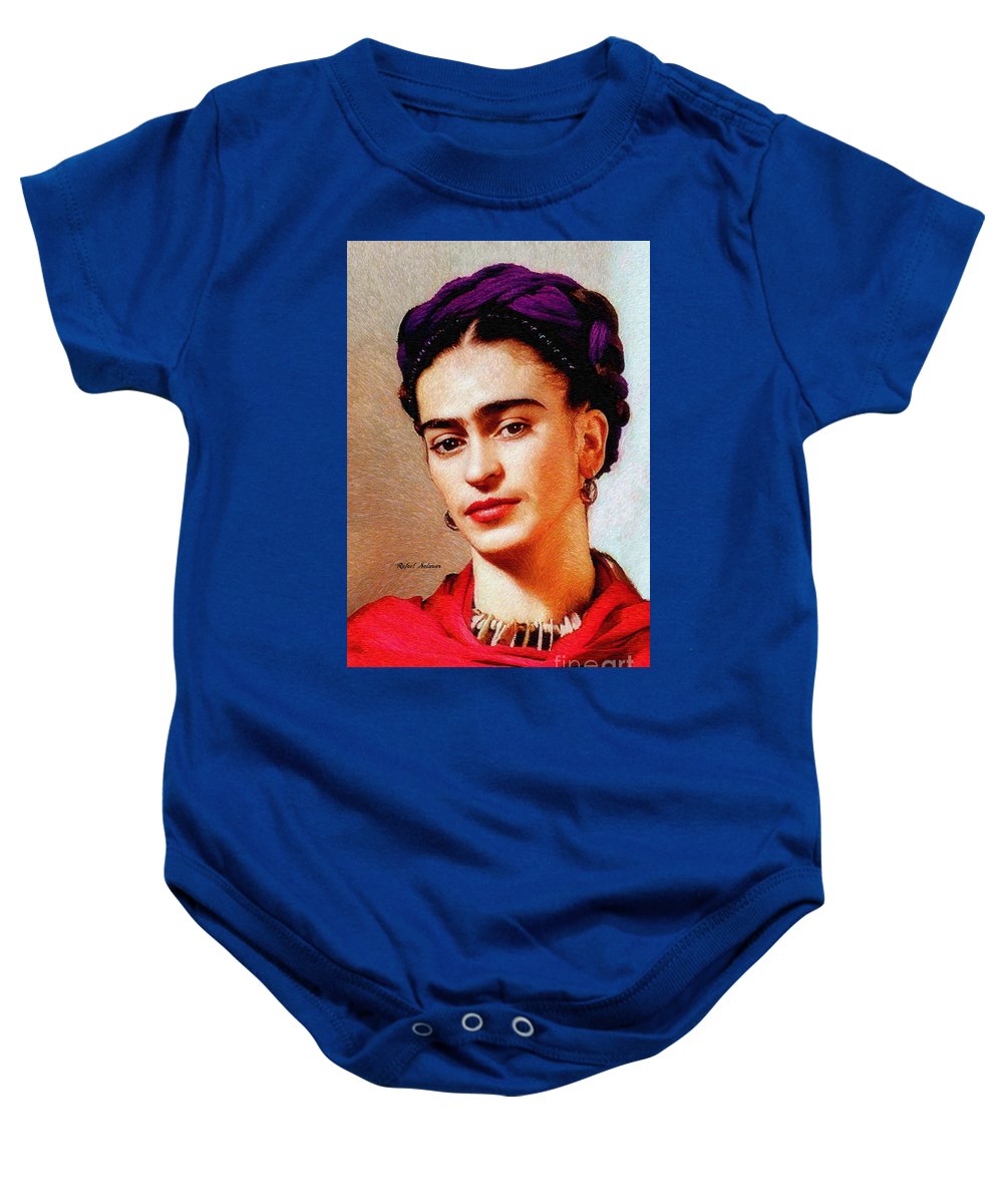 Frida In Red - Baby Onesie