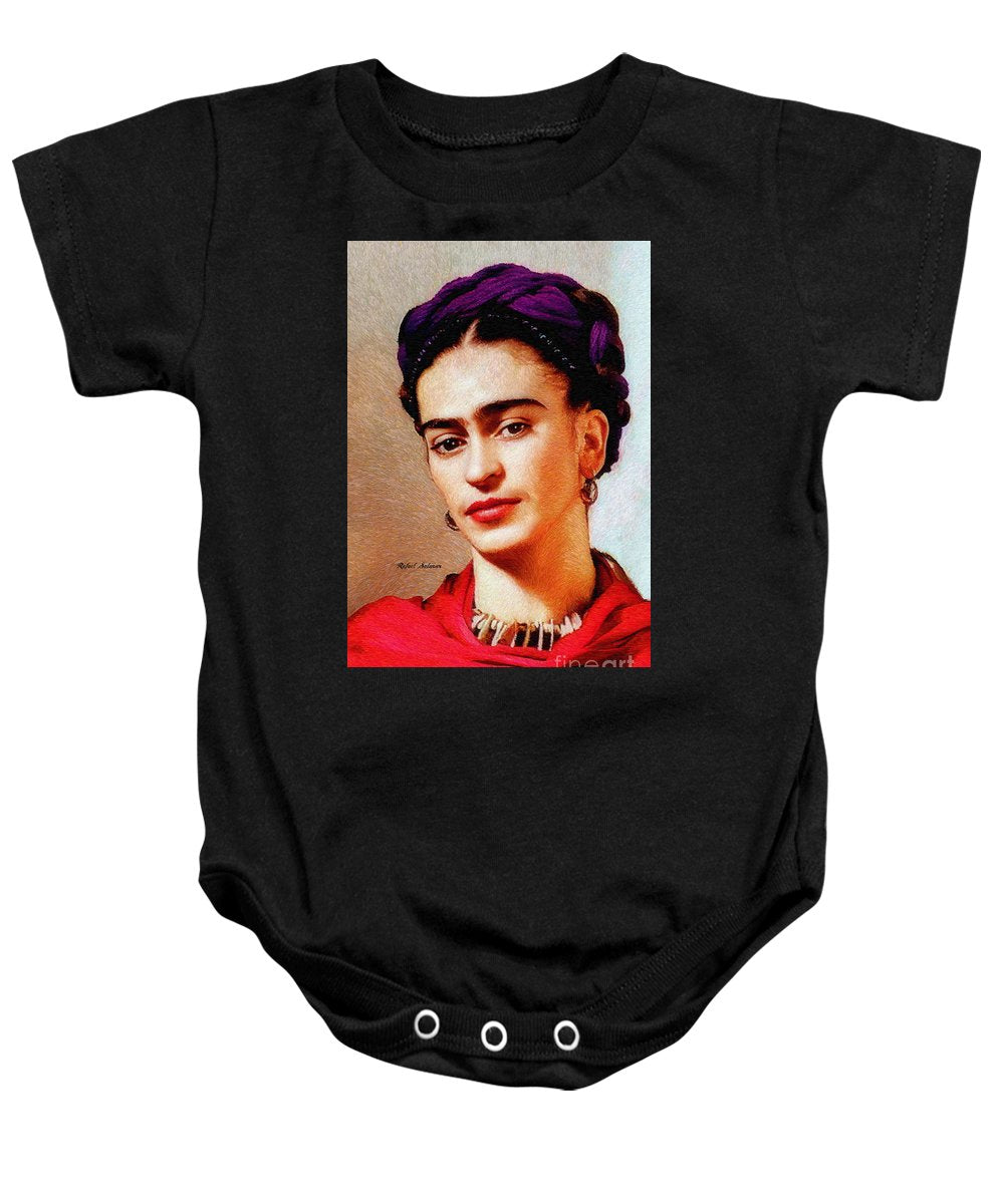 Frida In Red - Baby Onesie