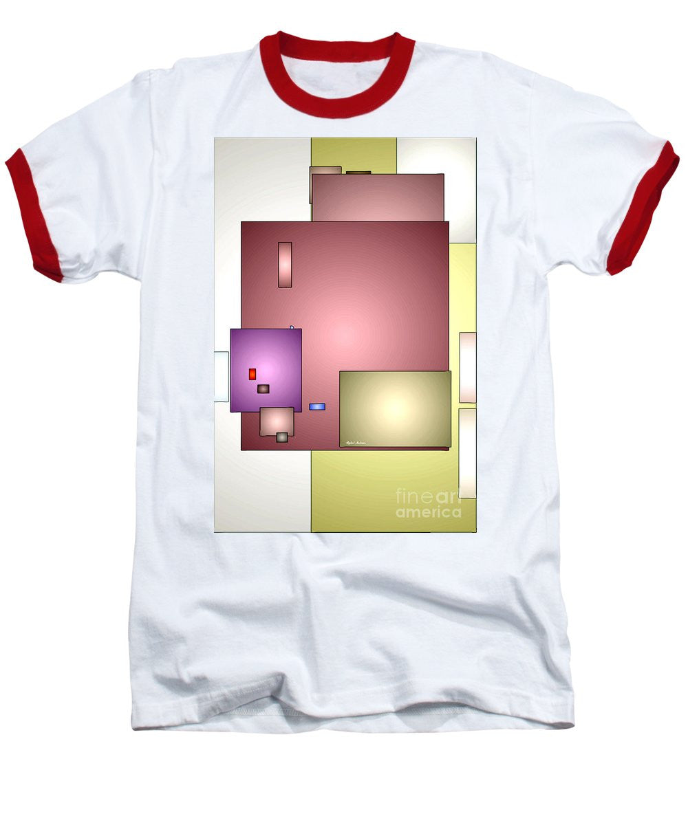 Baseball T-Shirt - Geometric Abstract 0790_54