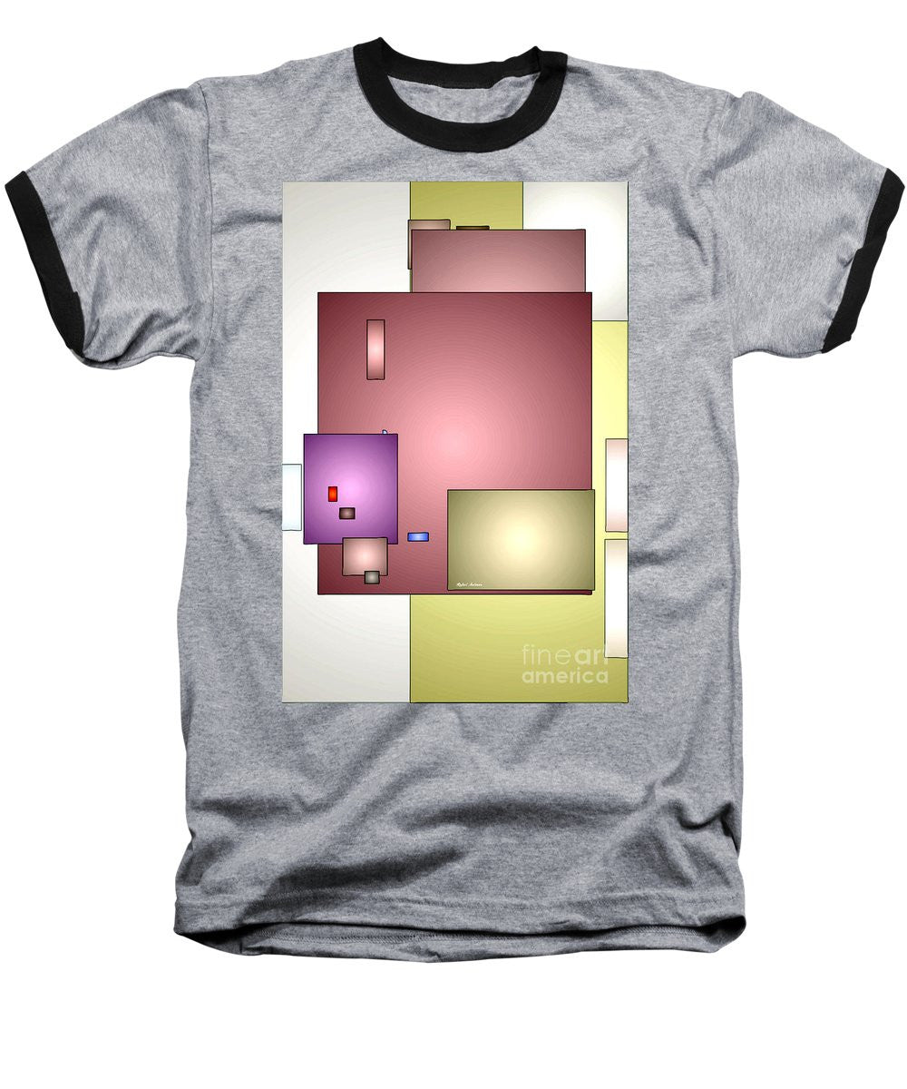 Baseball T-Shirt - Geometric Abstract 0790_54