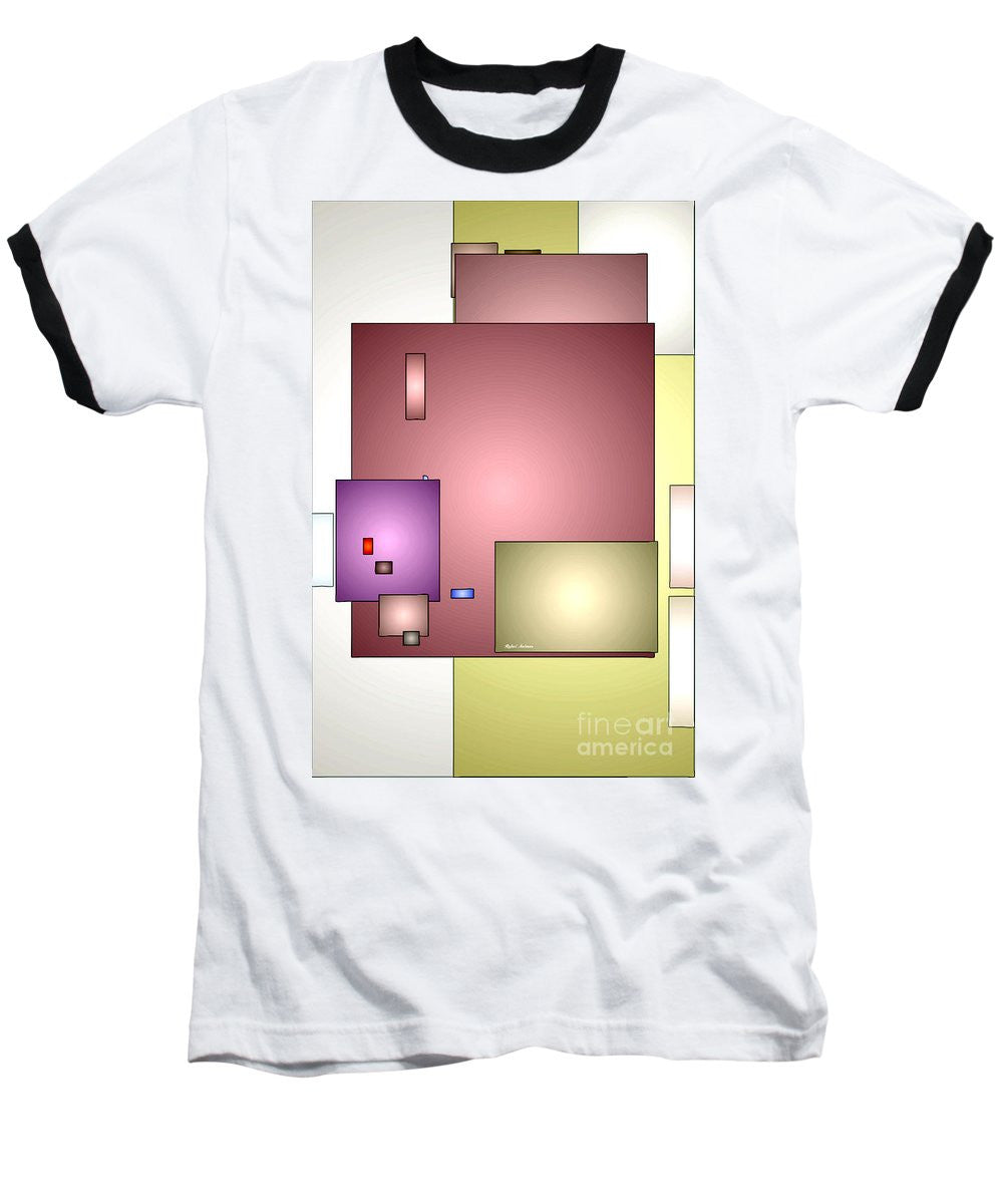 Baseball T-Shirt - Geometric Abstract 0790_54