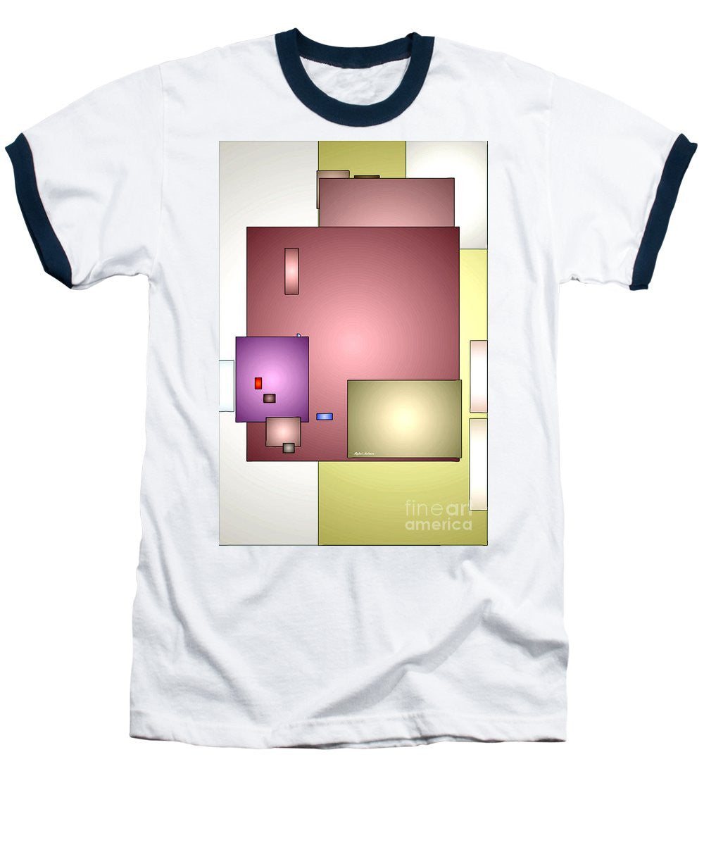 Baseball T-Shirt - Geometric Abstract 0790_54