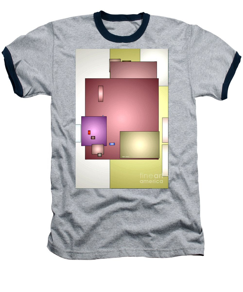 Baseball T-Shirt - Geometric Abstract 0790_54