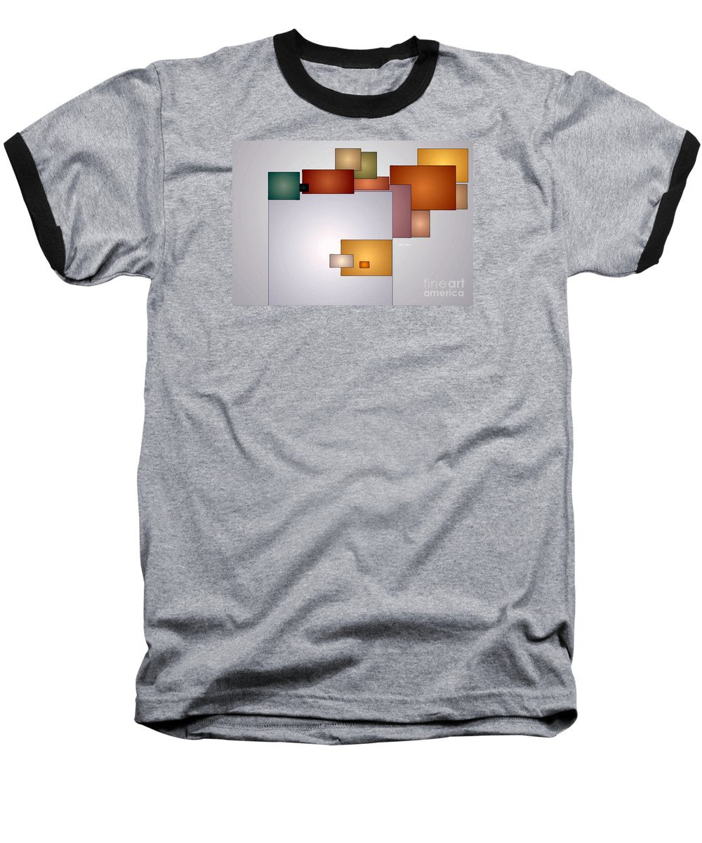 Baseball T-Shirt - Geometric Abstract