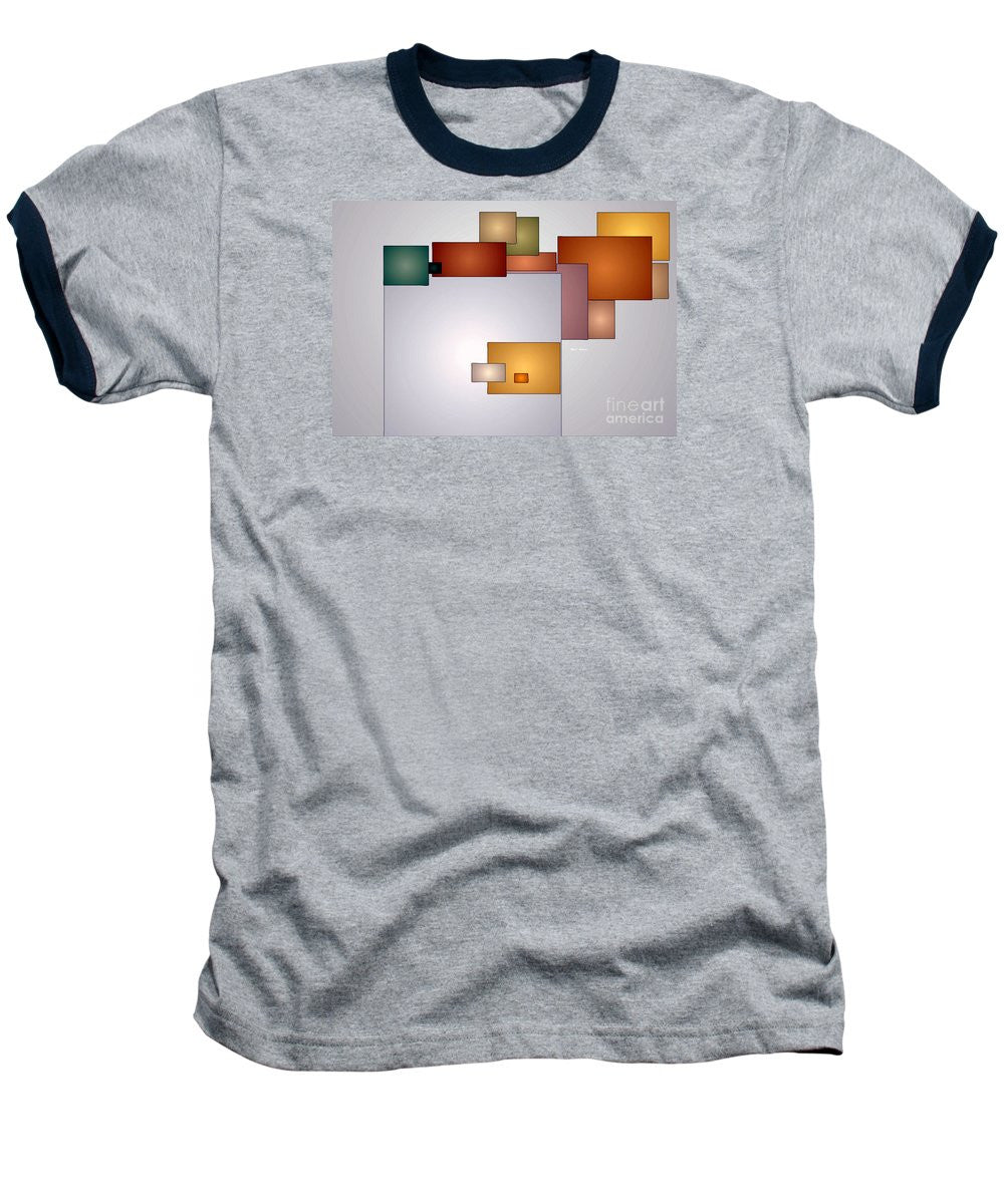 Baseball T-Shirt - Geometric Abstract