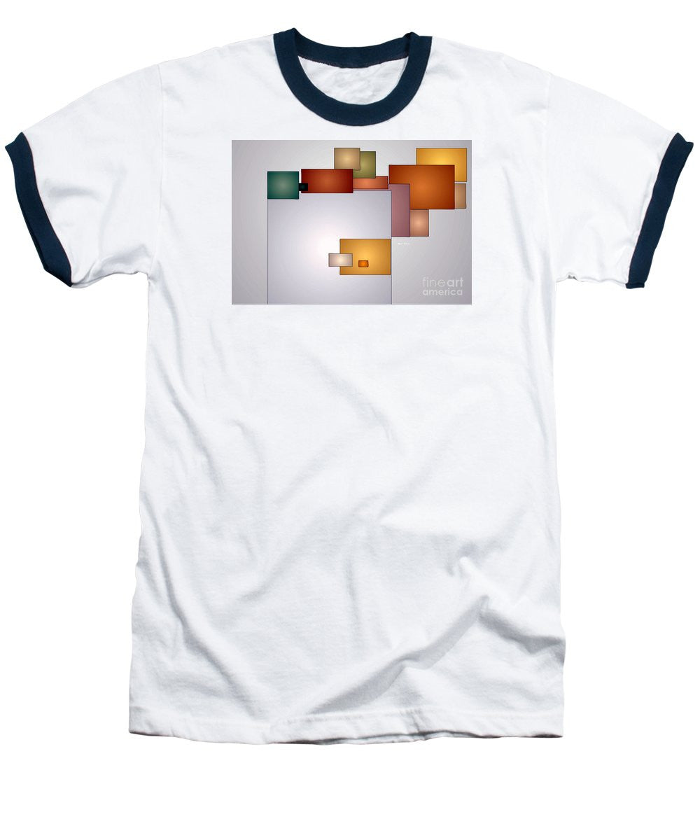 Baseball T-Shirt - Geometric Abstract