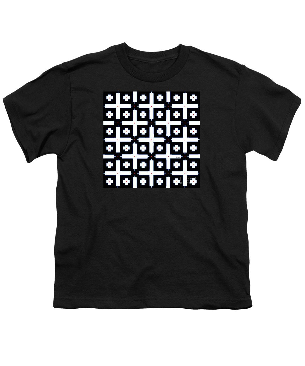 Youth T-Shirt - Geometric In Black And White