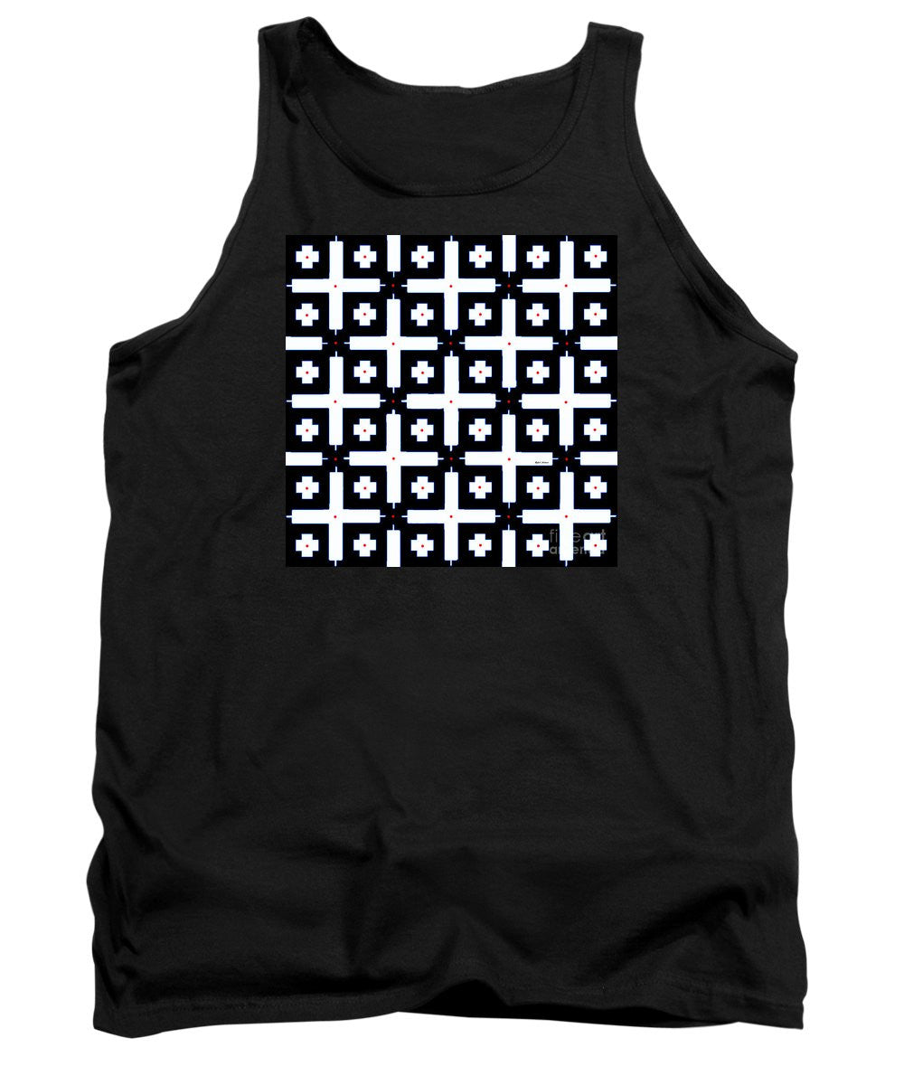 Tank Top - Geometric In Black And White