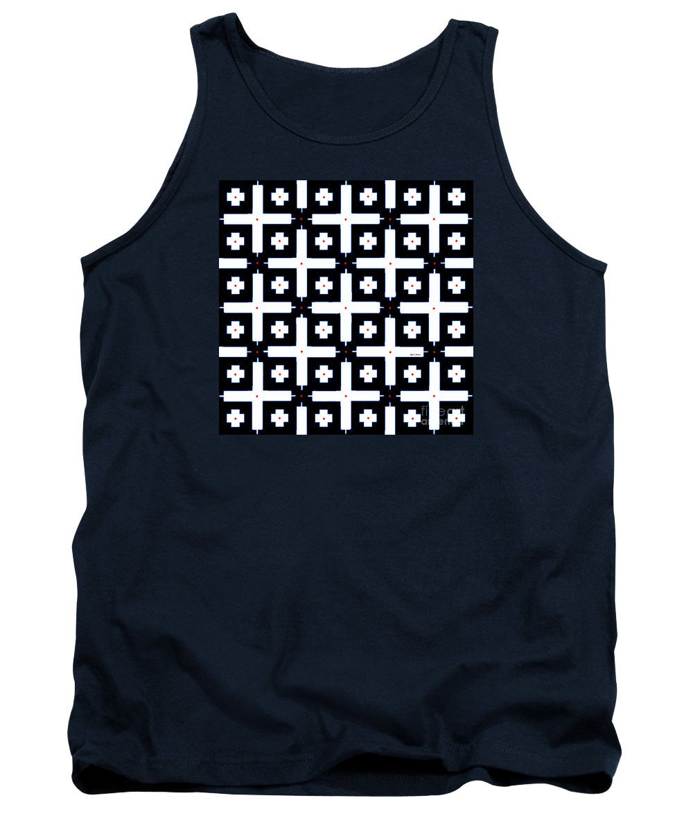 Tank Top - Geometric In Black And White