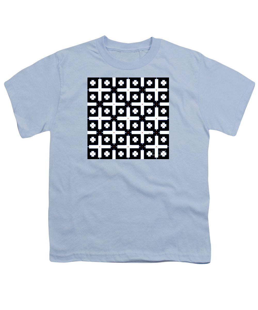 Youth T-Shirt - Geometric In Black And White