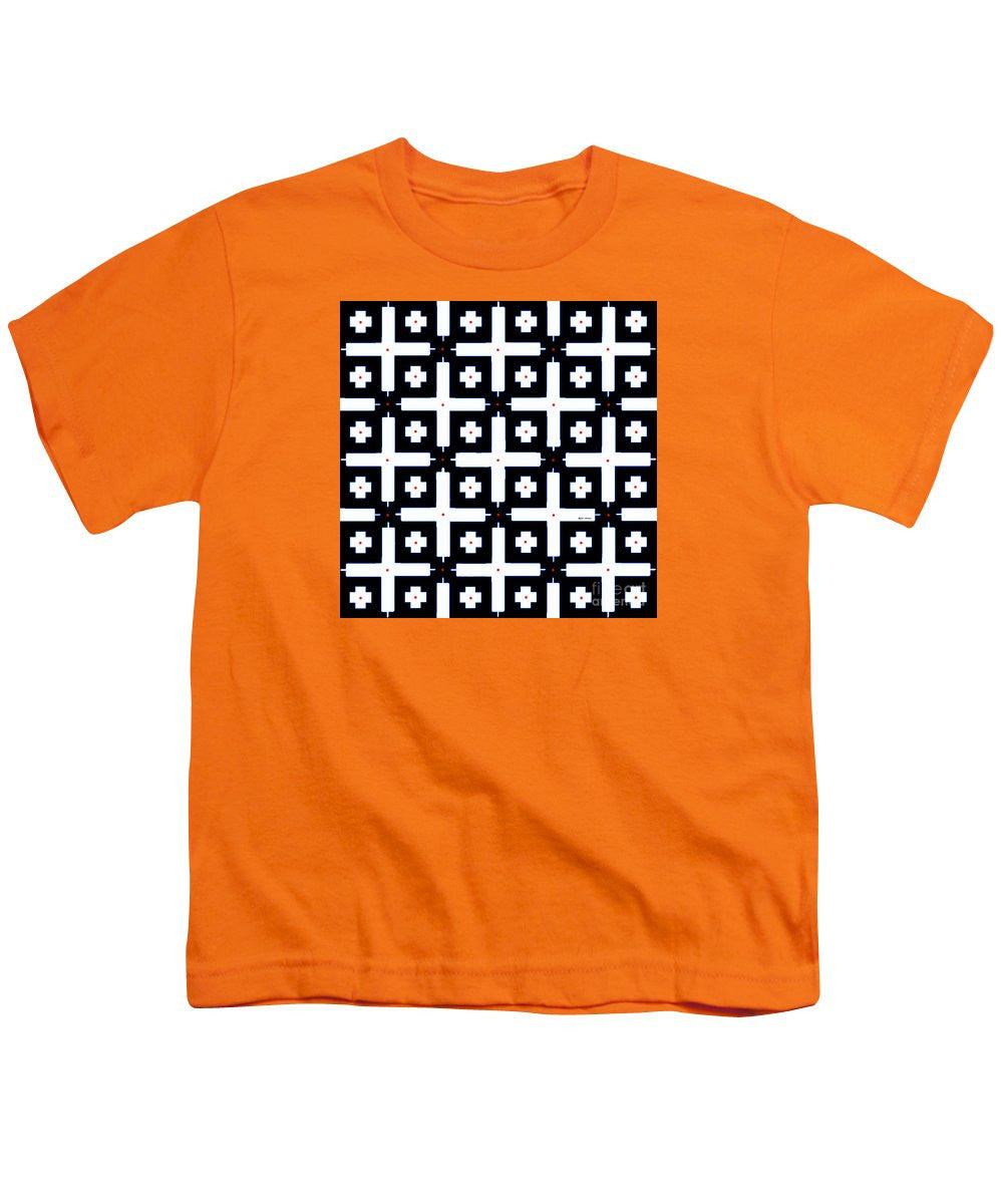 Youth T-Shirt - Geometric In Black And White