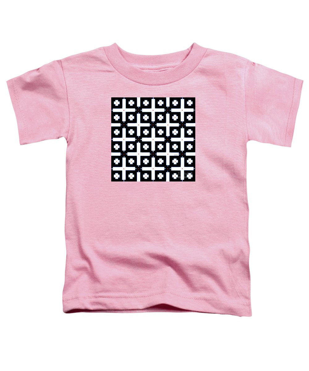 Toddler T-Shirt - Geometric In Black And White