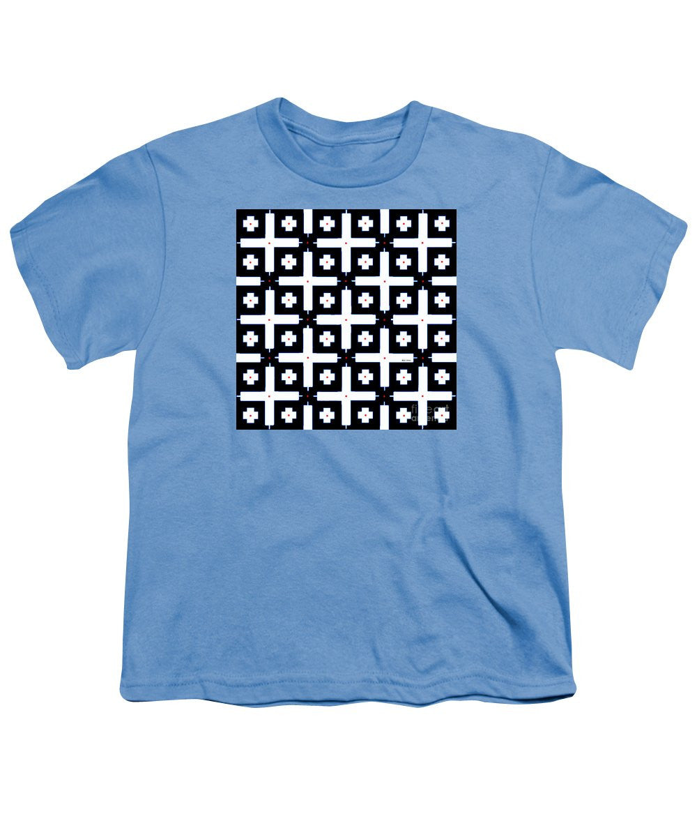 Youth T-Shirt - Geometric In Black And White