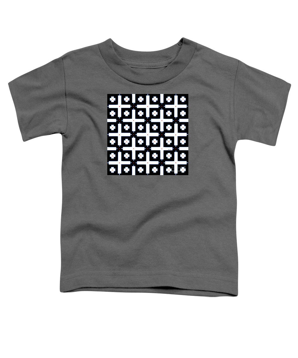 Toddler T-Shirt - Geometric In Black And White