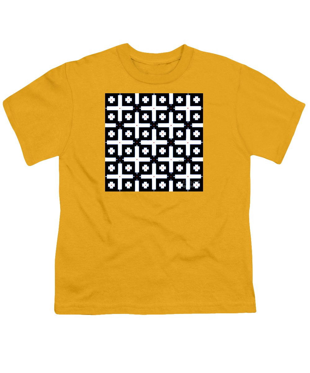 Youth T-Shirt - Geometric In Black And White