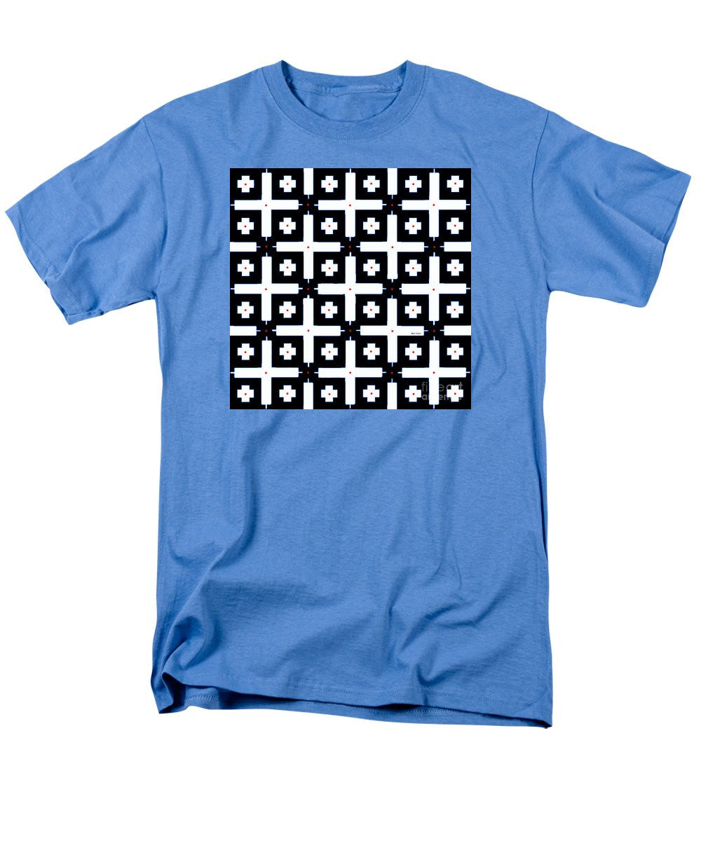 Men's T-Shirt  (Regular Fit) - Geometric In Black And White
