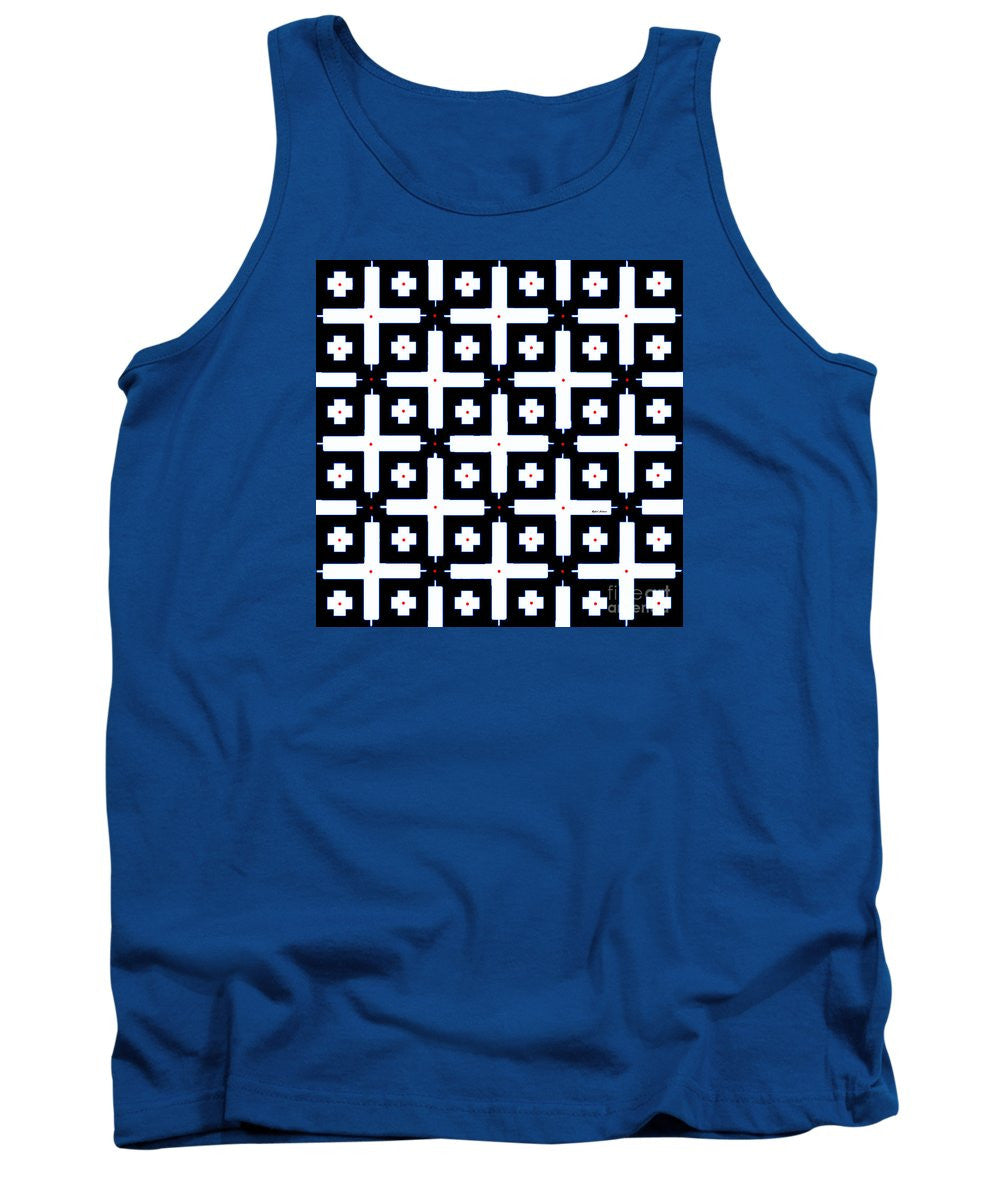 Tank Top - Geometric In Black And White