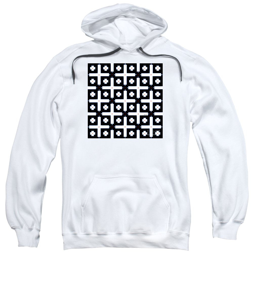 Sweatshirt - Geometric In Black And White